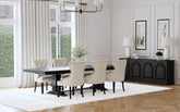 Orleans Furniture - Coaster - Florence 7-piece 126-inch Extension Dining Table Set Beige - 115531-S7B
